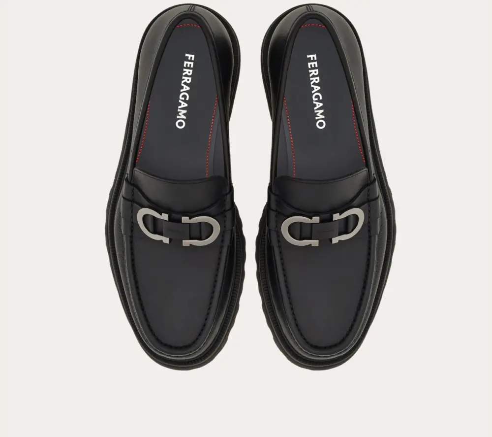 Giày Salvatore Ferragamo Moccasin ‘Black’ 028249-773850 - Ảnh 4