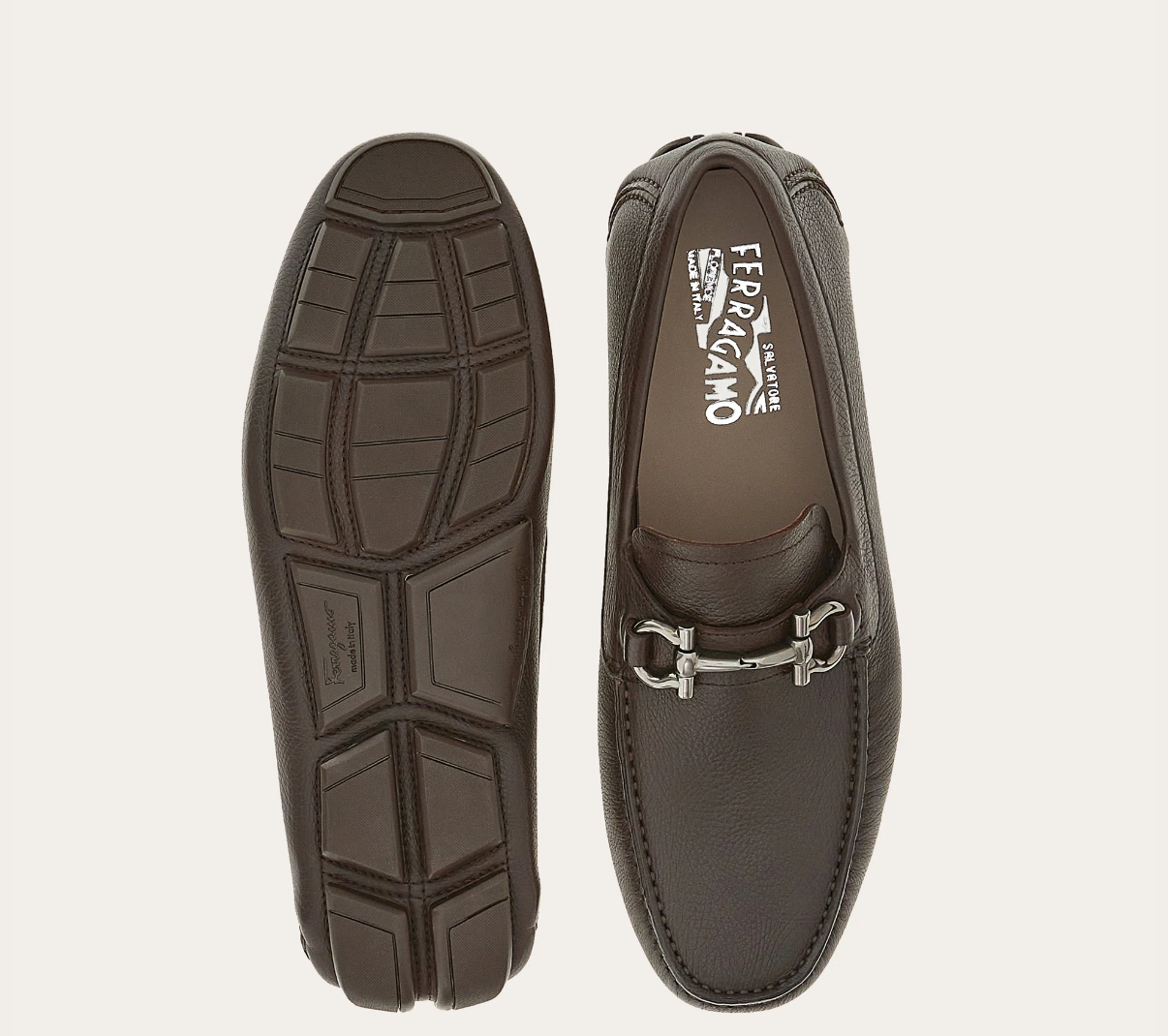 Giày Salvatore Ferragamo Driver ‘Brown’ 02C398-755611 - Ảnh 4