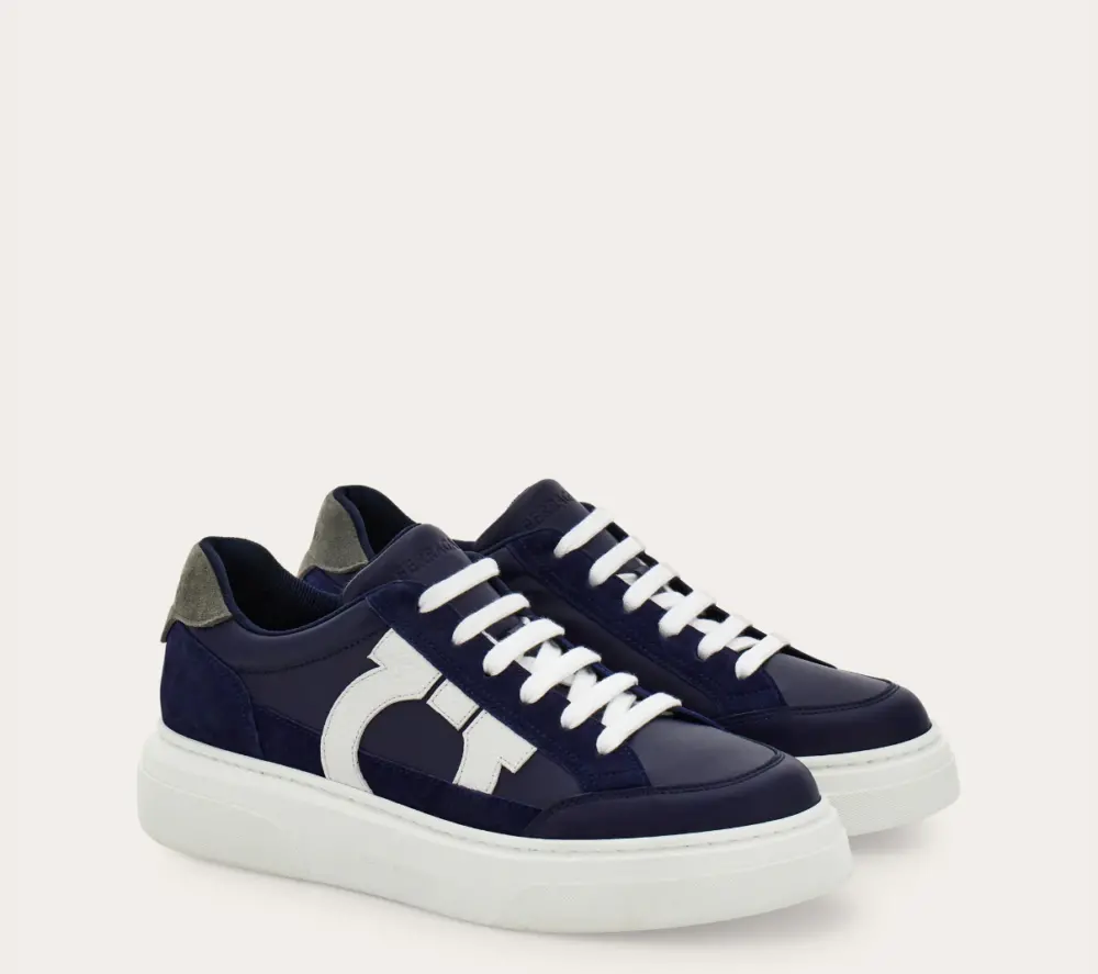 Giày Salvatore Ferragamo Low Top ‘Blue’ 023588-776671 - Ảnh 3