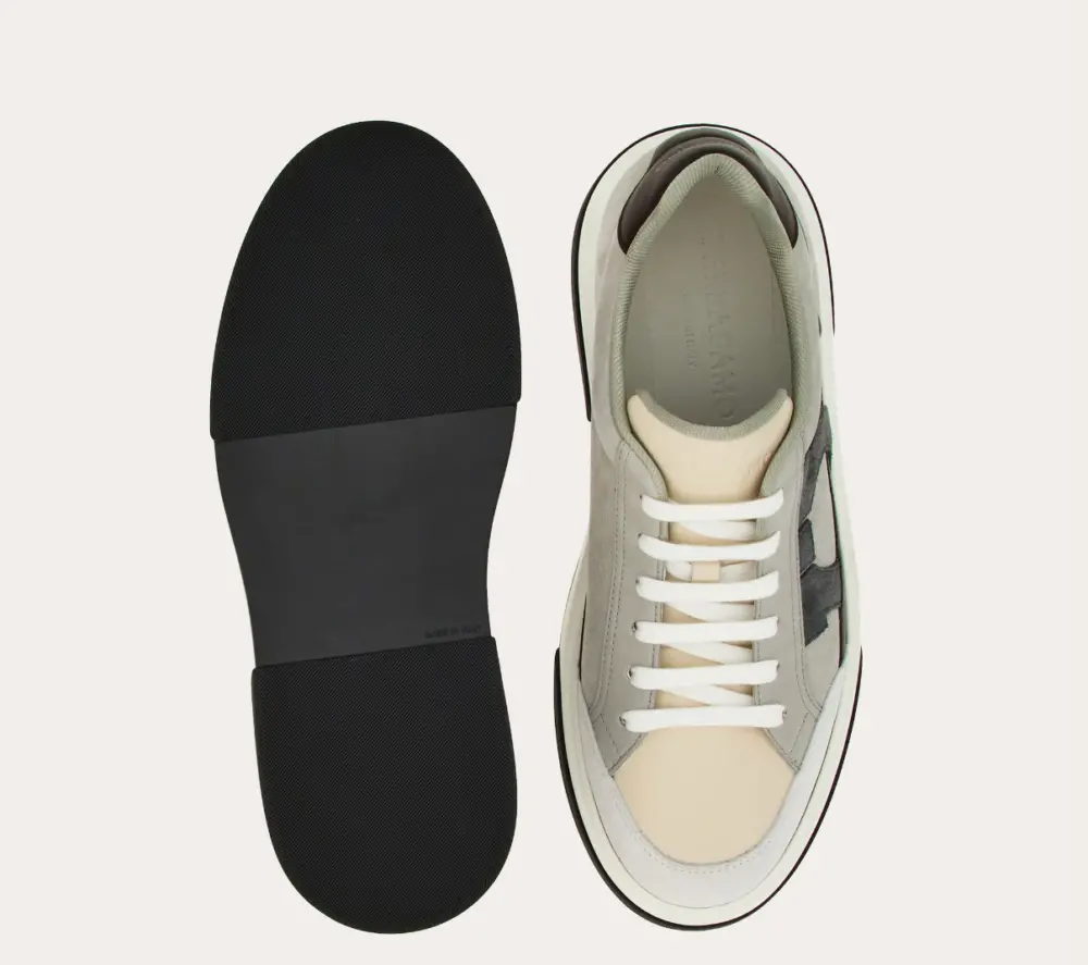 Giày Salvatore Ferragamo Low Cut ‘Grey’ 023588-769375 - Ảnh 4
