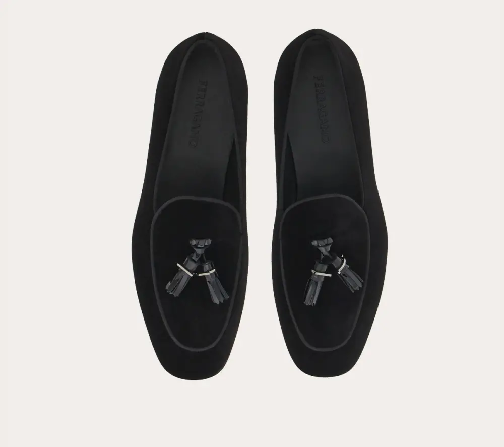 Giày Salvatore Ferragamo Tassels ‘Black’ 022215-768493 - Ảnh 5