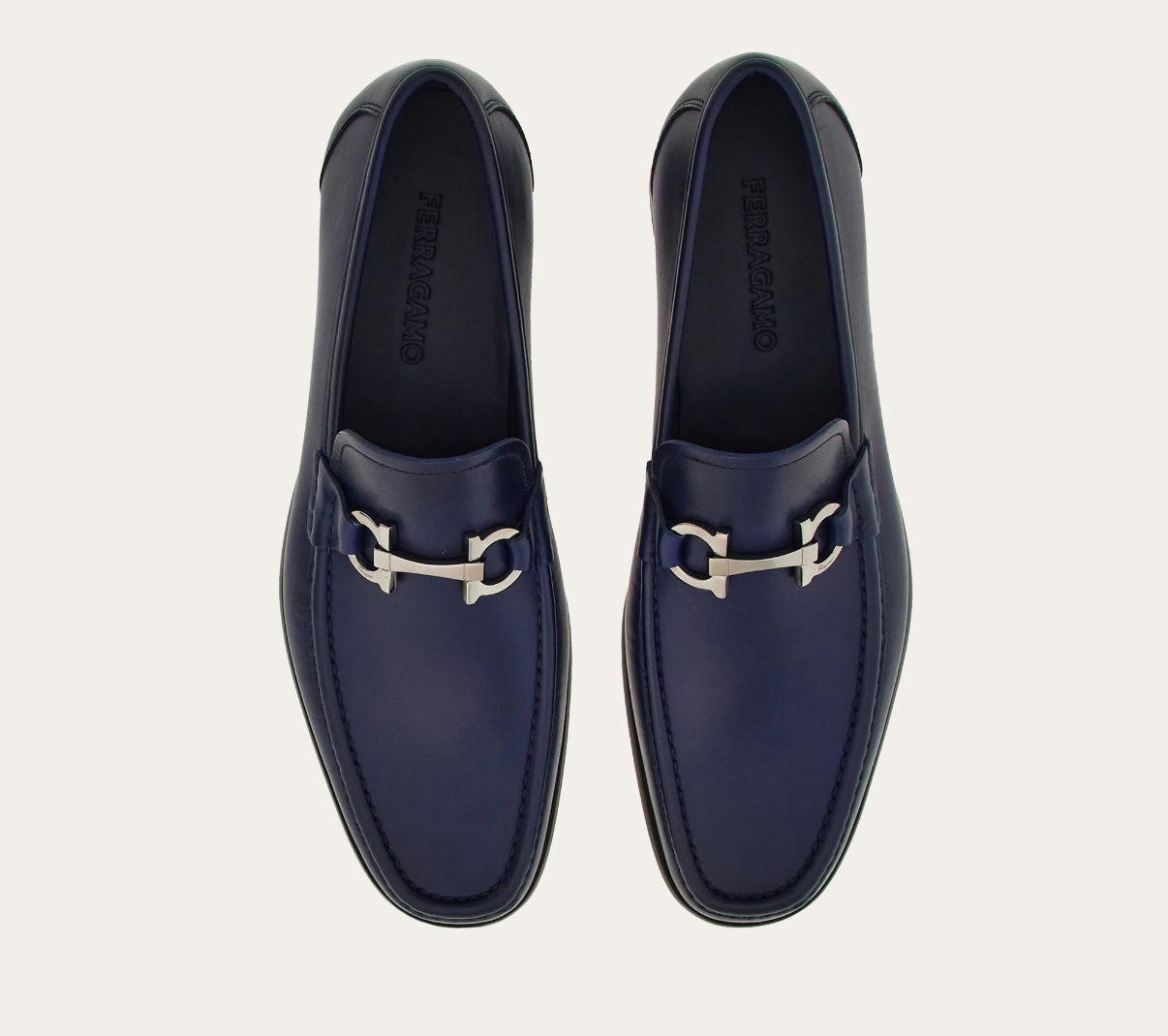 Giày Salvatore Ferragamo Moccasin ‘Blue’ 029457-769877 - Ảnh 5