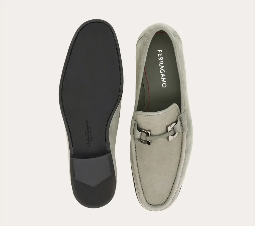Giày Salvatore Ferragamo Moccasin ‘Ash Grey’ 029457-774547 - Ảnh 4