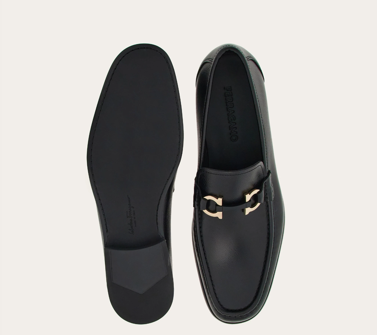 Giày Salvatore Ferragamo Moccasin ‘Black’ 029457-769880 - Ảnh 4