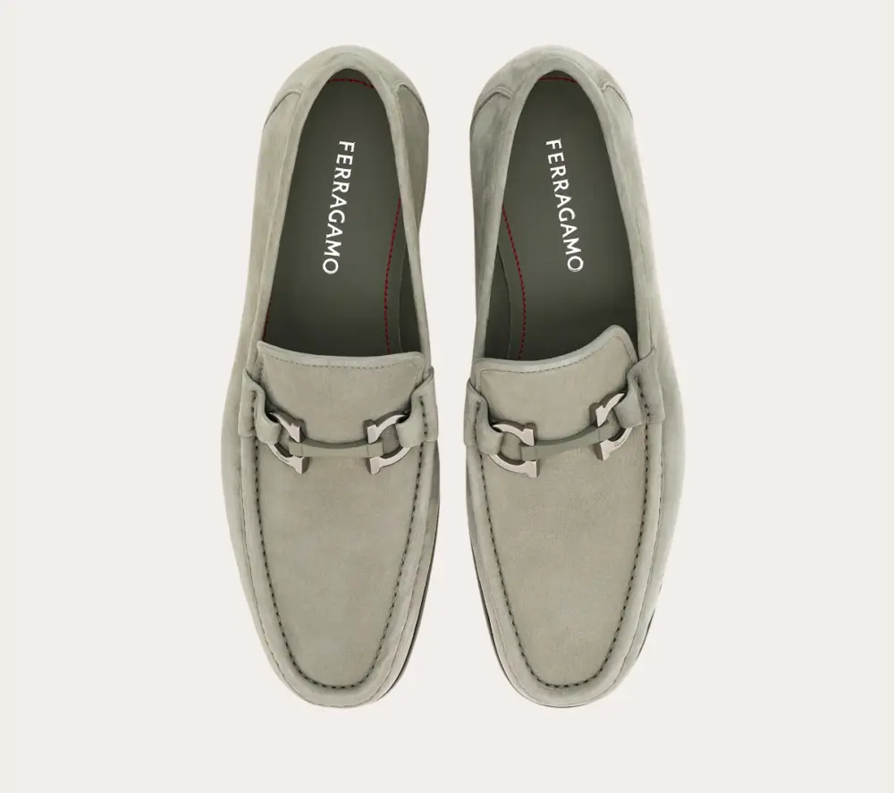 Giày Salvatore Ferragamo Moccasin ‘Ash Grey’ 029457-774547 - Ảnh 5
