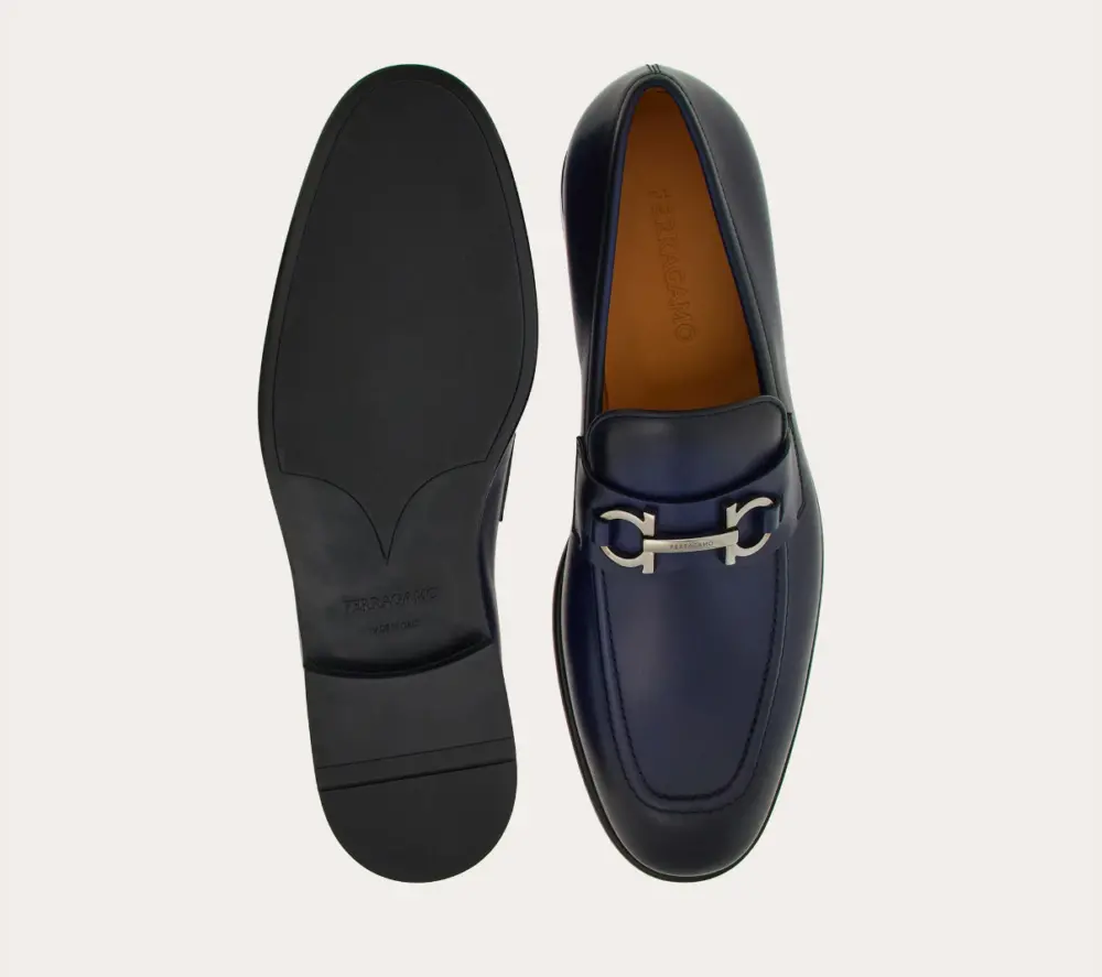 Giày Salvatore Ferragamo Moccasin ‘Blue’ 021669-768812 - Ảnh 4
