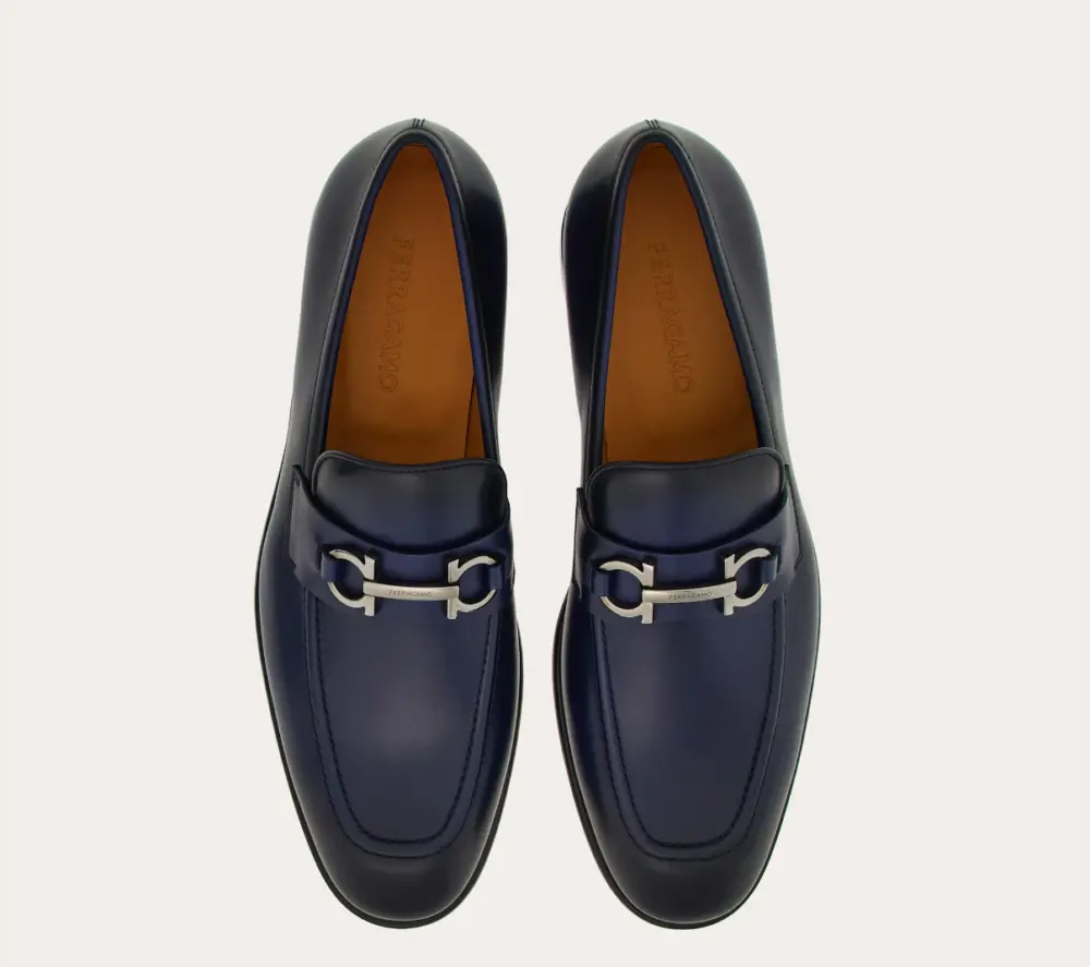 Giày Salvatore Ferragamo Moccasin ‘Blue’ 021669-768812 - Ảnh 5