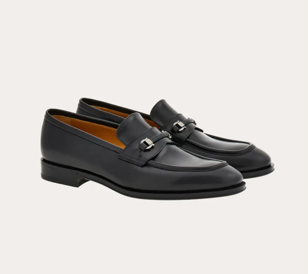 Giày Salvatore Ferragamo Moccasin With Ornament 'Black' 022248-769194 - Ảnh 4