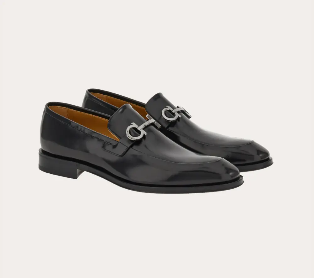 Giày Salvatore Ferragamo Moccasin ‘Black’ 021666-763346 - Ảnh 3