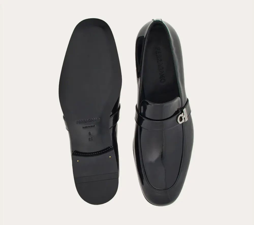 Giày Salvatore Ferragamo Moccasin ‘Black’ 022241-768488 - Ảnh 4