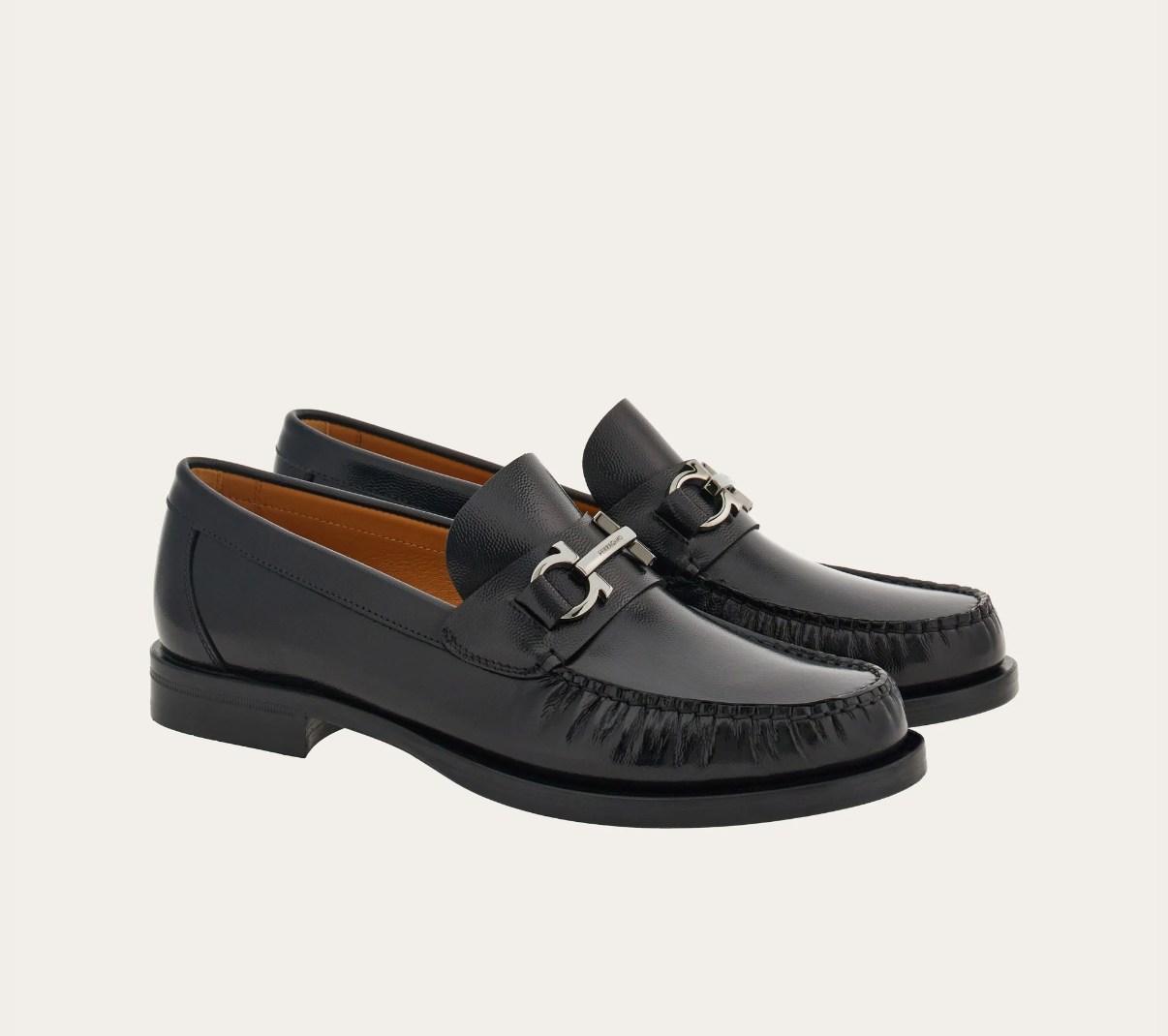 Giày Salvatore Ferragamo Moccasin ‘Black’ 021606-762695 - Ảnh 3