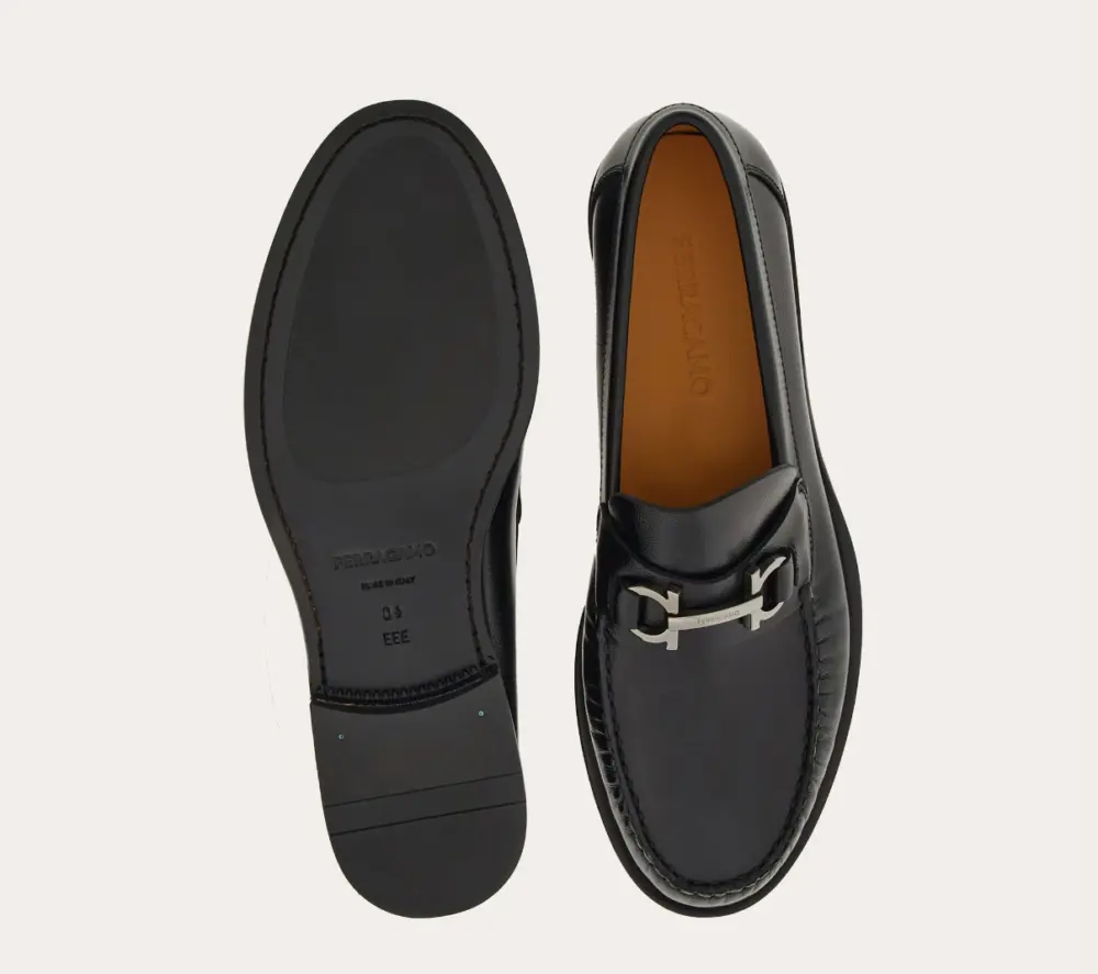 Giày Salvatore Ferragamo Moccasin ‘Black’ 021606-762695 - Ảnh 4