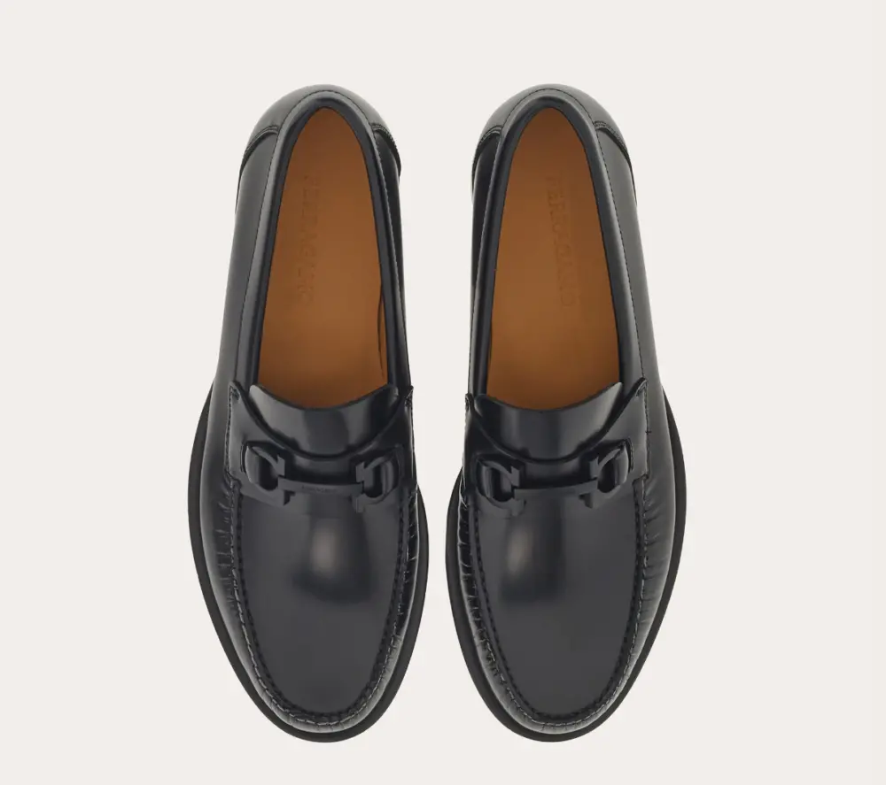 Giày Salvatore Ferragamo Moccasin ‘Black’ 020983-773858 - Ảnh 5