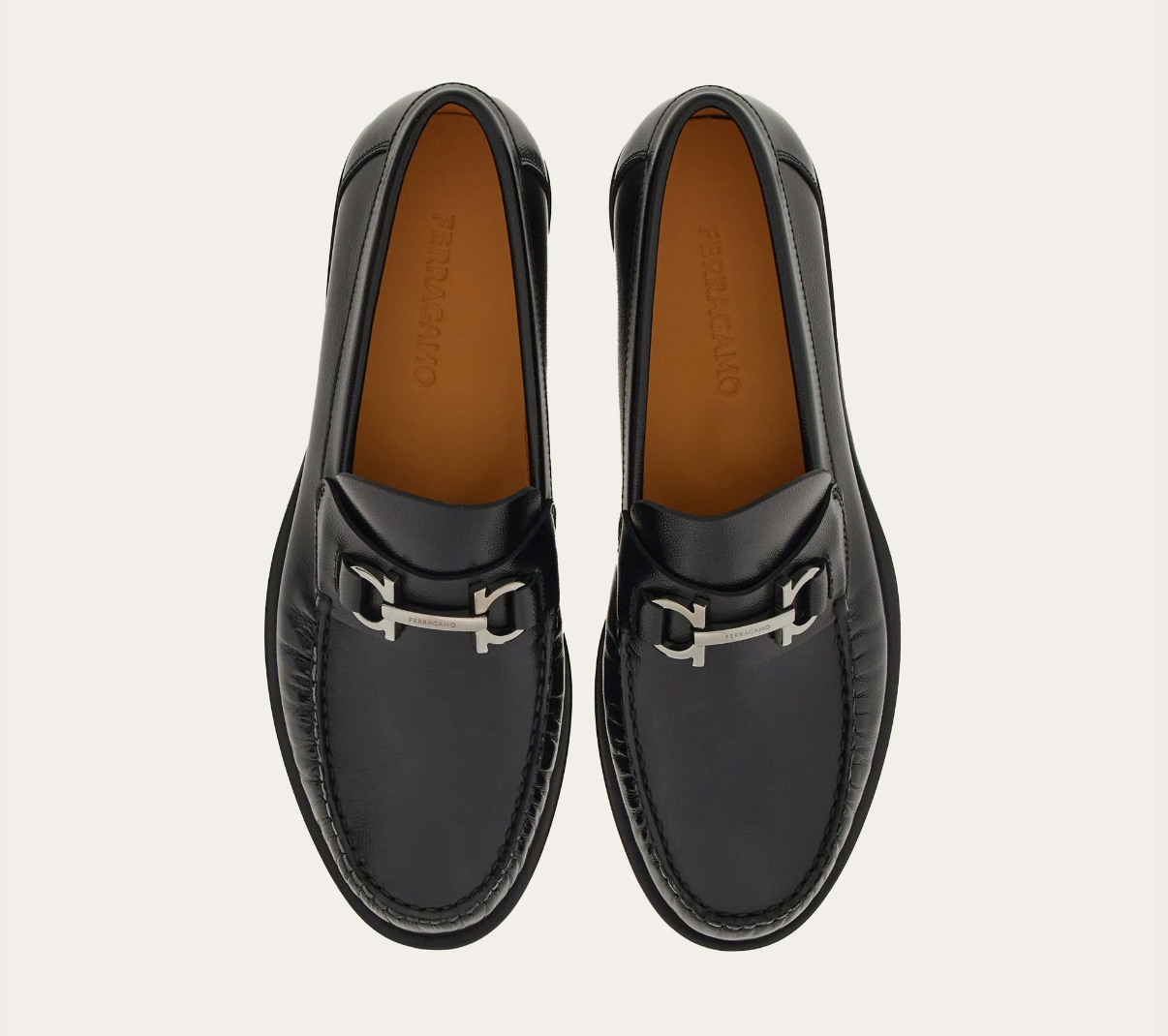 Giày Salvatore Ferragamo Moccasin ‘Black’ 021606-762695 - Ảnh 5