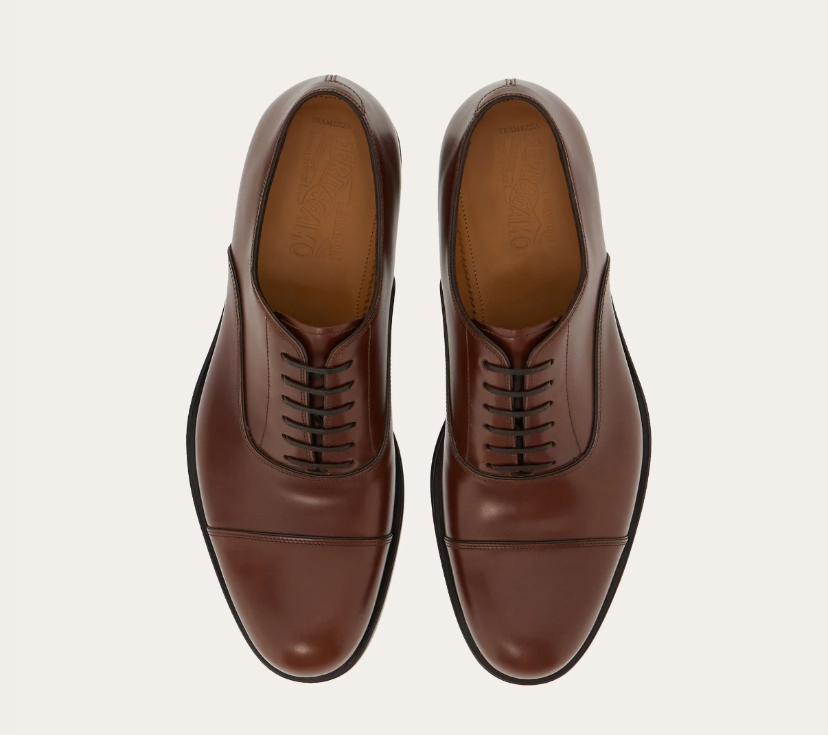 Giày Salvatore Ferragamo Tramezza Oxford ‘Brown’ 021457-762364 - Ảnh 3