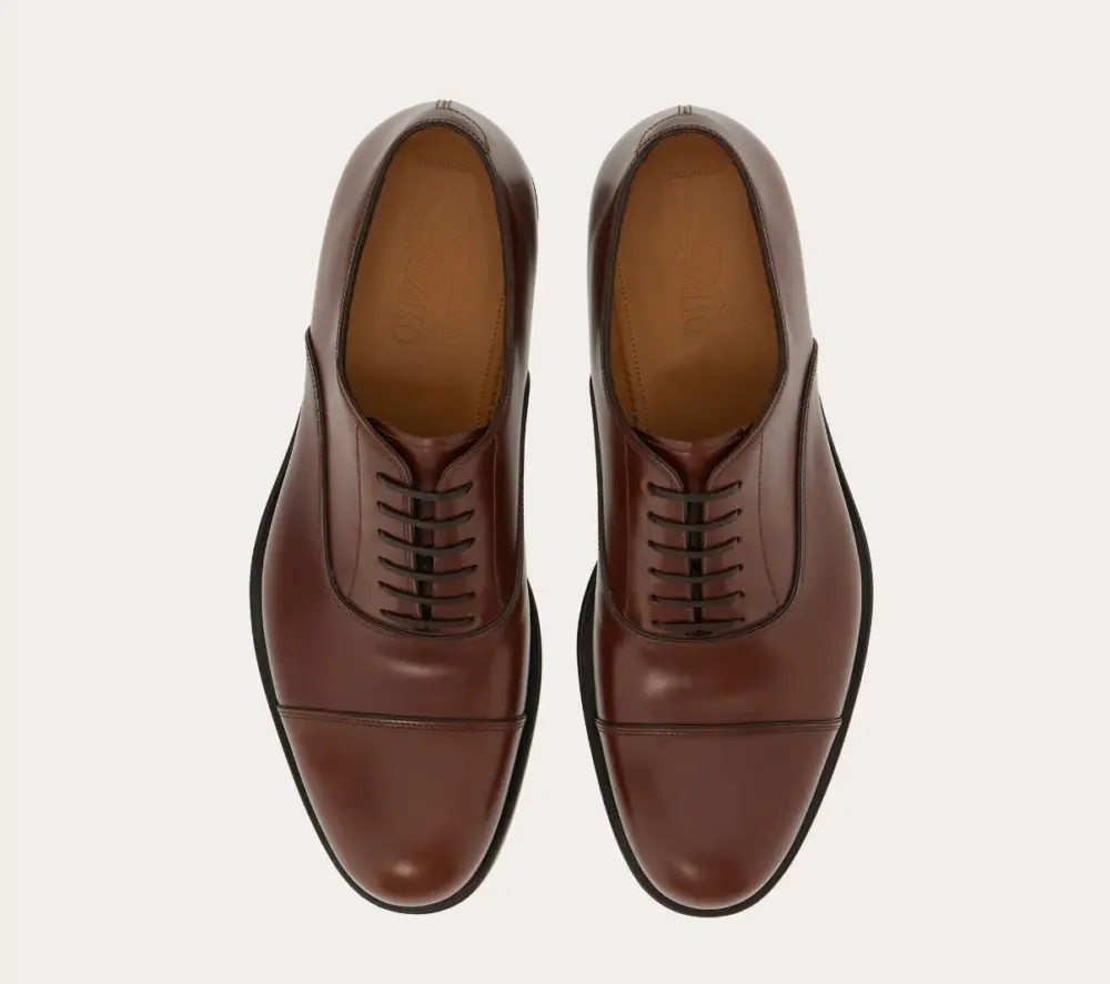 Giày Salvatore Ferragamo Tramezza Oxford ‘Brown’ 021457-762364 - Ảnh 3