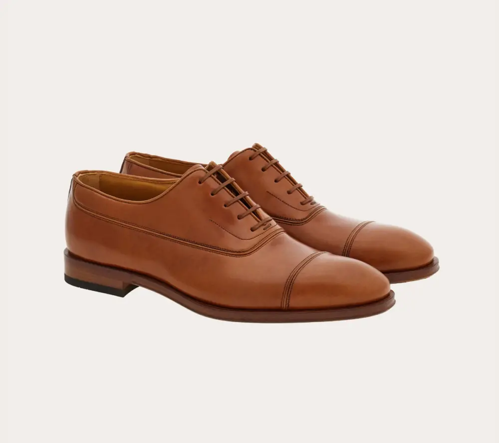 Giày Salvatore Ferragamo Oxford ‘Dark Leather’ 021625-768690 - Ảnh 3