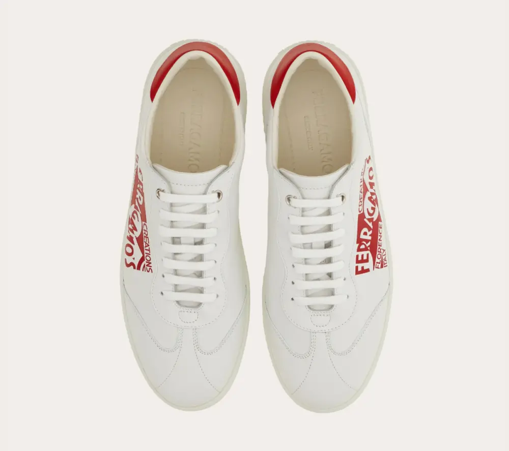 Giày Salvatore Ferragamo Low Top Sneaker ‘White’ 029122-775063 - Ảnh 4