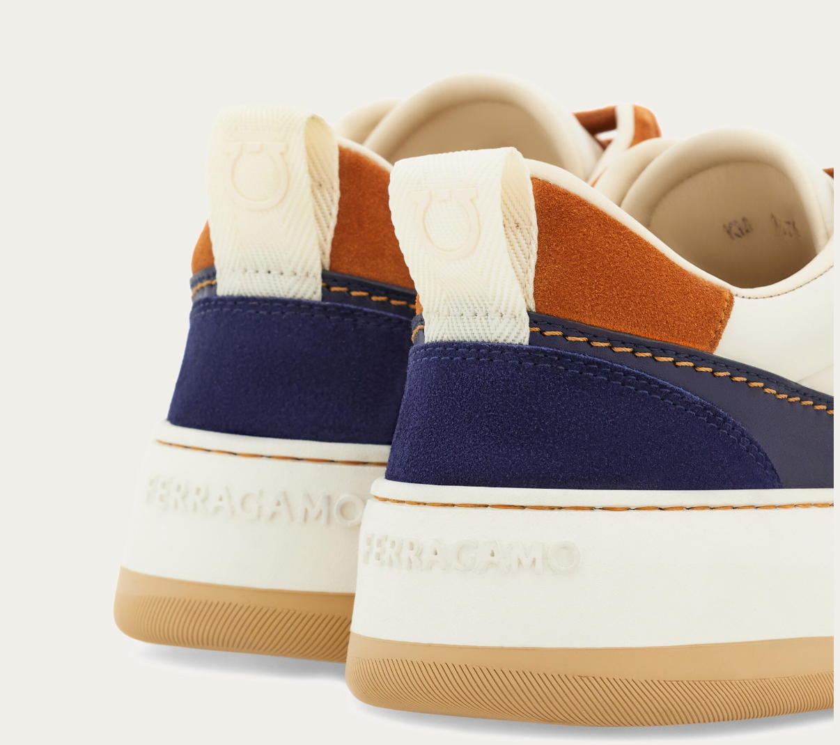 Giày Salvatore Ferragamo Suede Skate ‘Mascarpone’ 022376-774861 - Ảnh 4