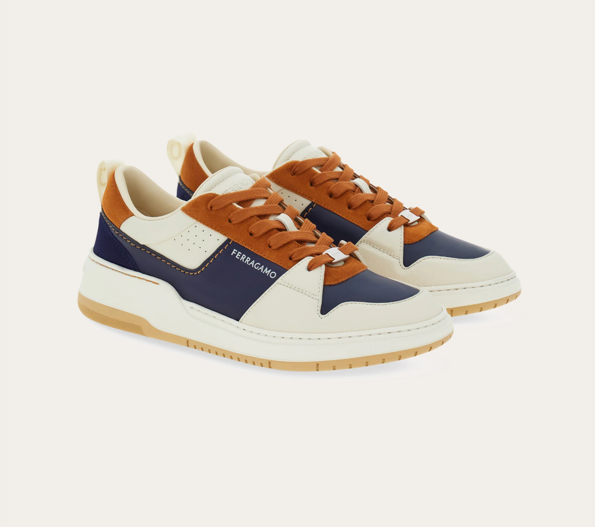 Giày Salvatore Ferragamo Suede Skate ‘Mascarpone’ 022376-774861 - Ảnh 3