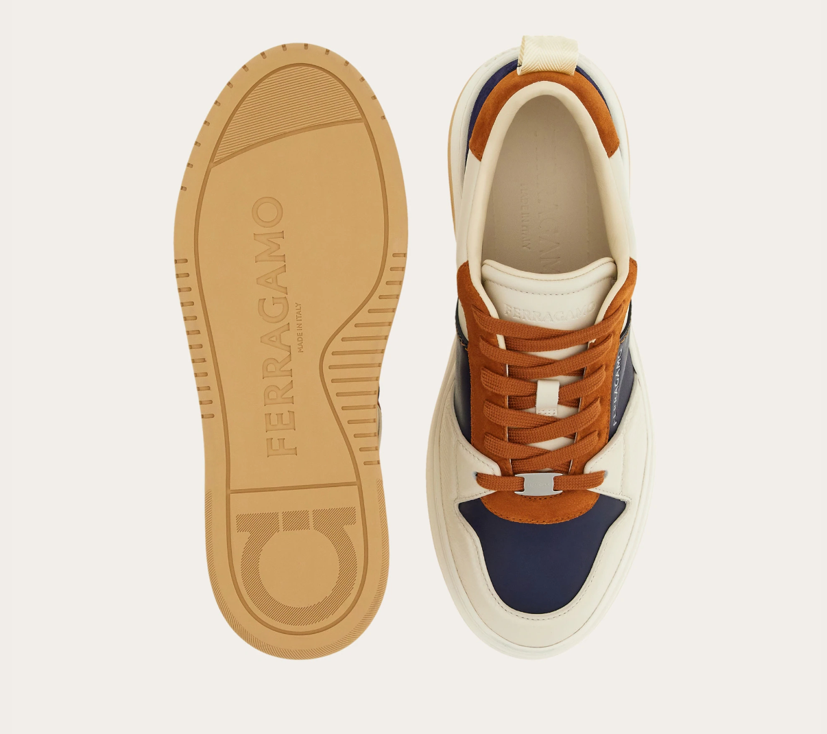 Alternative view of Giày Salvatore Ferragamo Suede Skate ‘Mascarpone’ 022376-774861