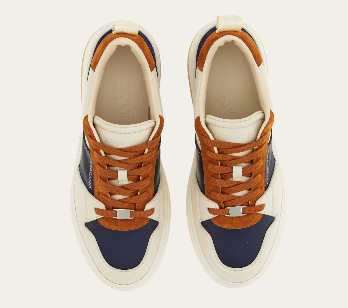 Giày Salvatore Ferragamo Suede Skate ‘Mascarpone’ 022376-774861 - Ảnh 5