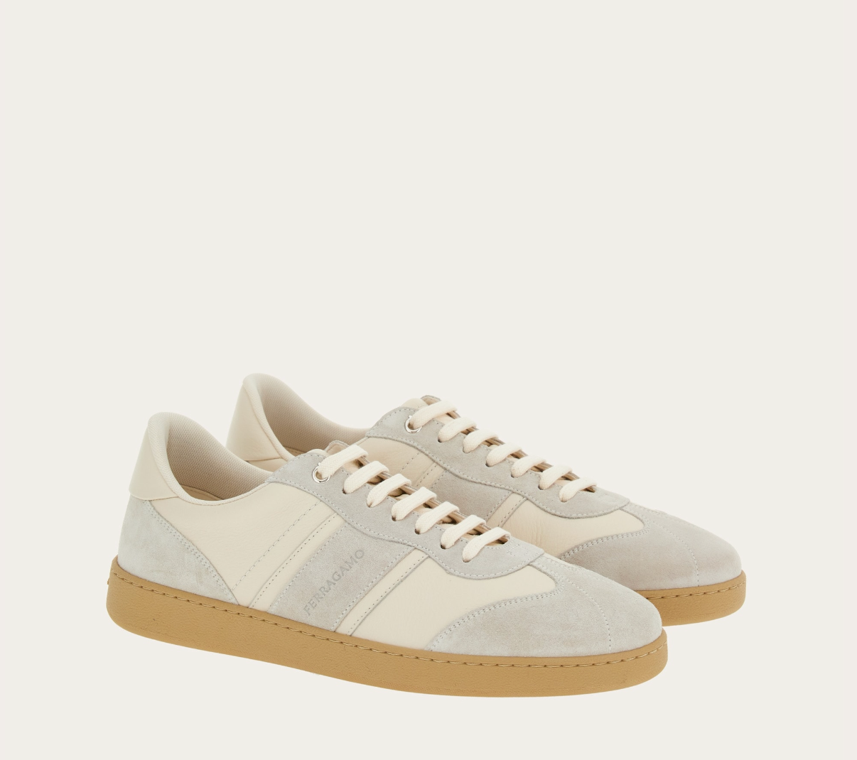 Giày Salvatore Ferragamo Low Top Sneaker ‘Mascarpone’ 021572-762260 - Ảnh 5