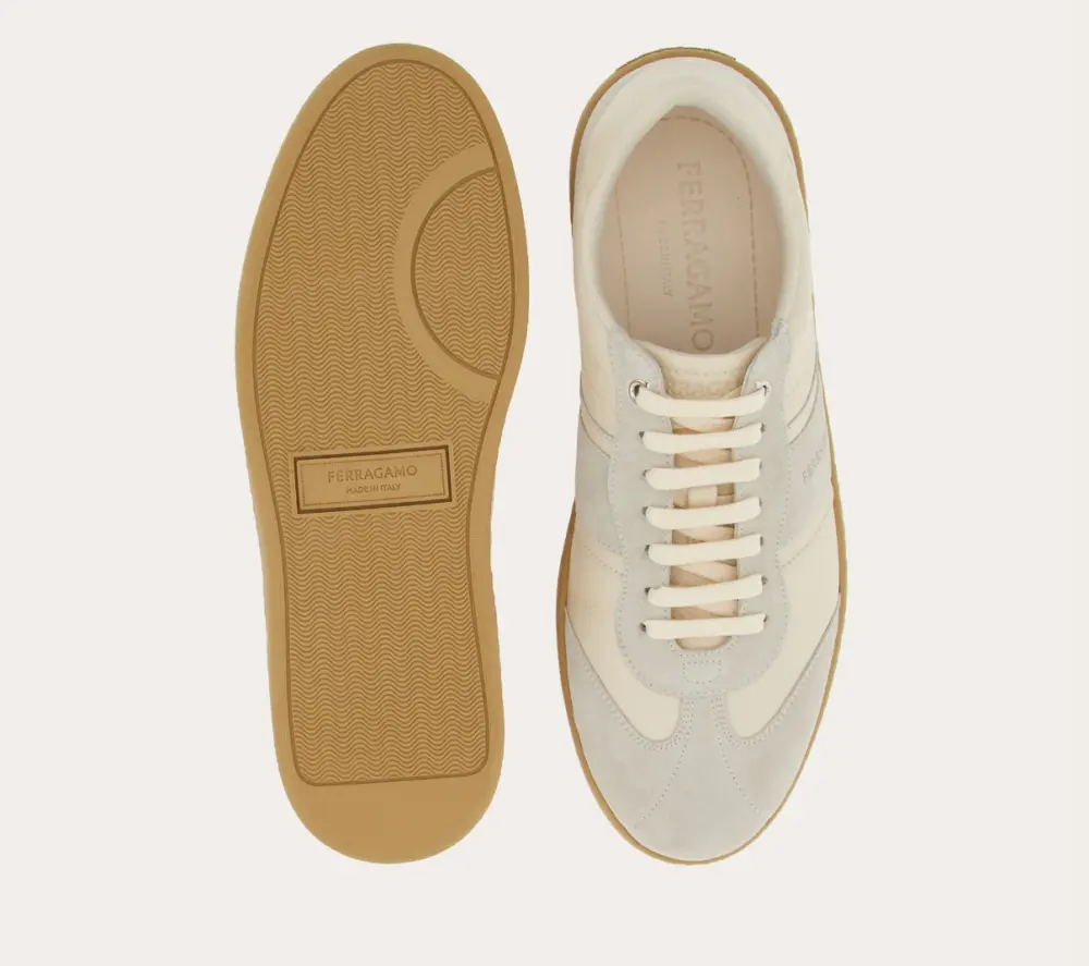 Giày Salvatore Ferragamo Low Top Sneaker ‘Mascarpone’ 021572-762260 - Ảnh 3