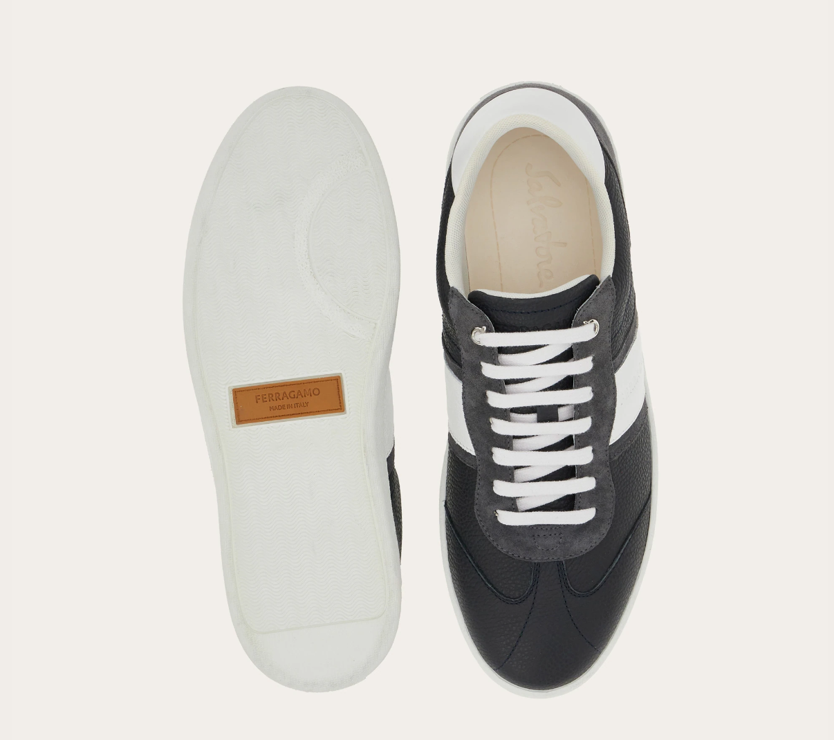 Giày Salvatore Ferragamo Low Top Sneaker ‘Stromboli Sand’ 021572-763472 - Ảnh 3