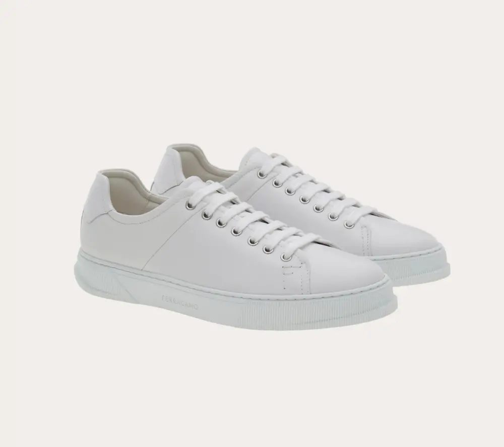 Alternative view of Giày Salvatore Ferragamo Low Cut Sneaker ‘White’ 026363-772088
