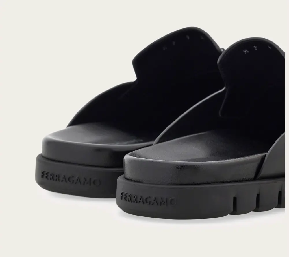 Dép Salvatore Ferragamo Mule ‘Black’ 027317-774016 - Ảnh 4