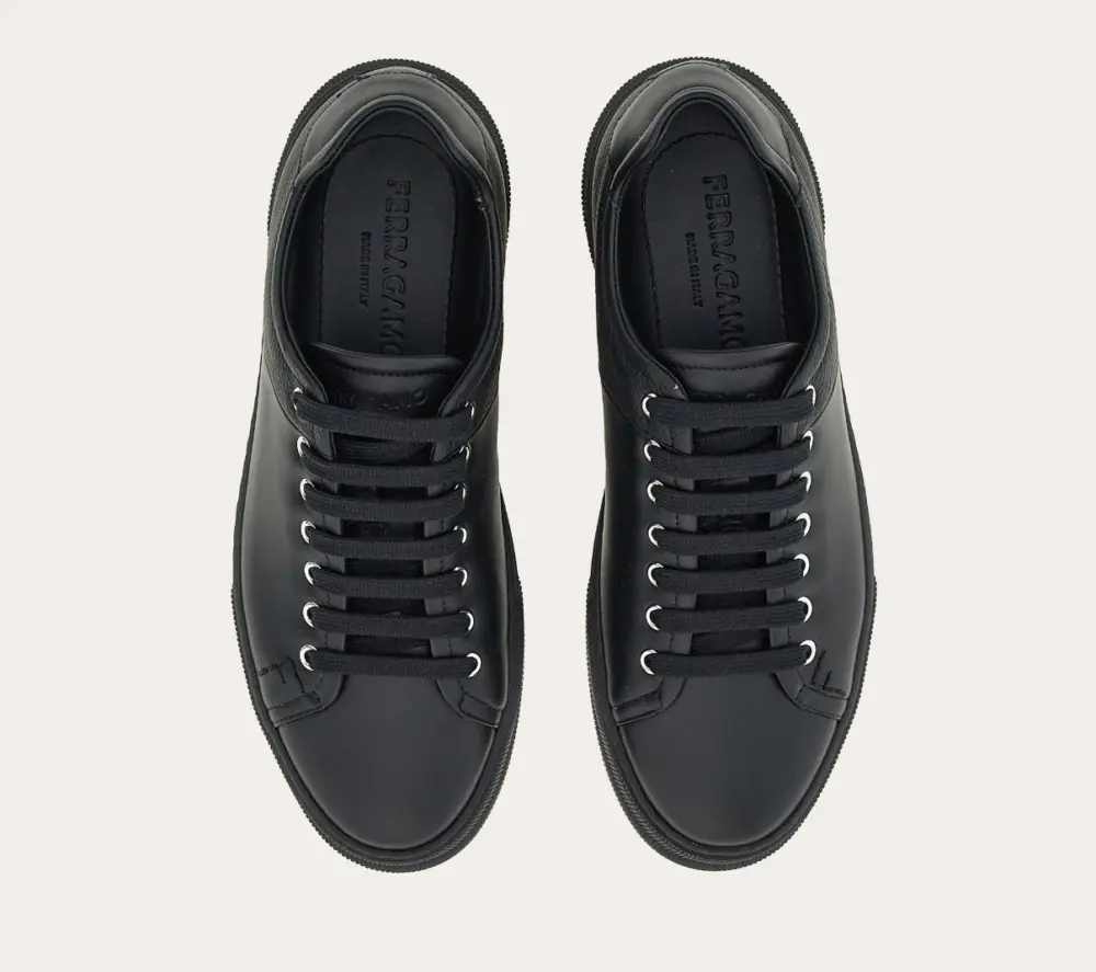 Giày Salvatore Ferragamo Low Cut Sneaker ‘Black’ 026363-772429 - Ảnh 5