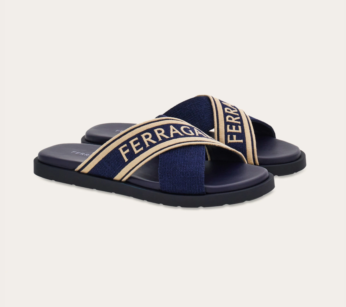 Dép Salvatore Ferragamo Sandal ‘Midnight Blue’ 028587-774206 - Ảnh 3