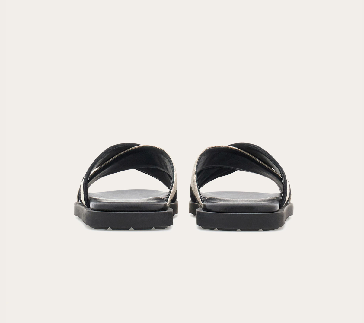 Dép Salvatore Ferragamo Sandal ‘Beige Black’ 028587-773762 - Ảnh 4