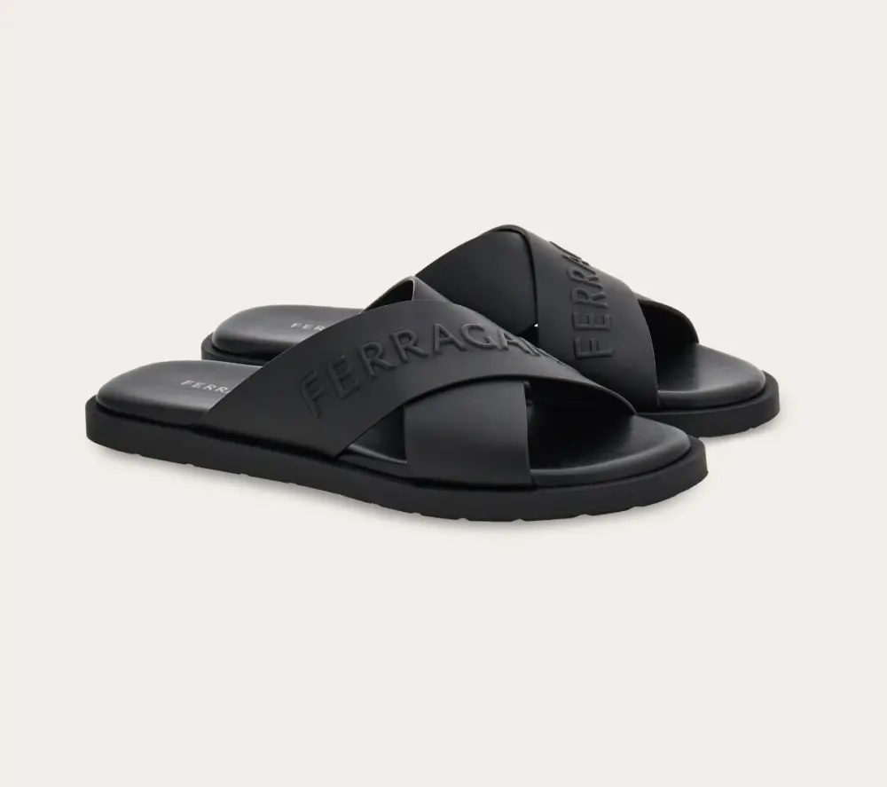Dép Salvatore Ferragamo Sandal ‘Black’ 028618-774329 - Ảnh 3