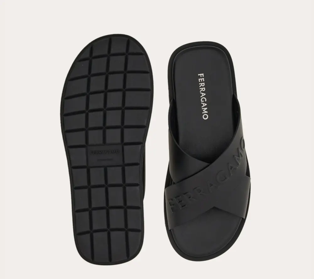 Alternative view of Dép Salvatore Ferragamo Sandal ‘Black’ 028618-774329