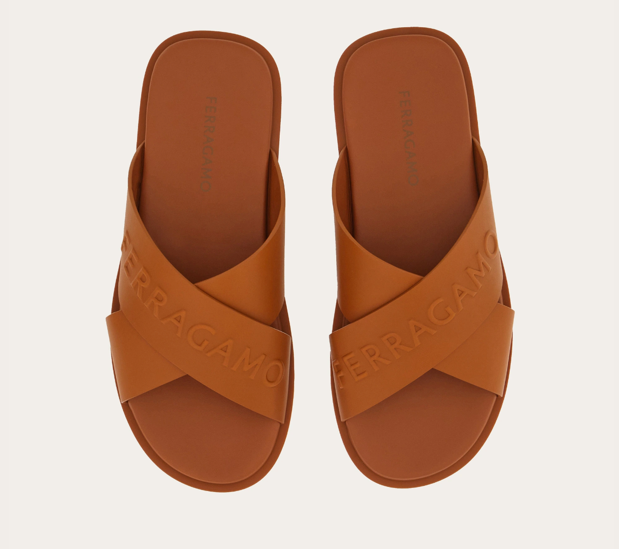 Dép Salvatore Ferragamo Sandal ‘Cognac’ 028618-774326 - Ảnh 5