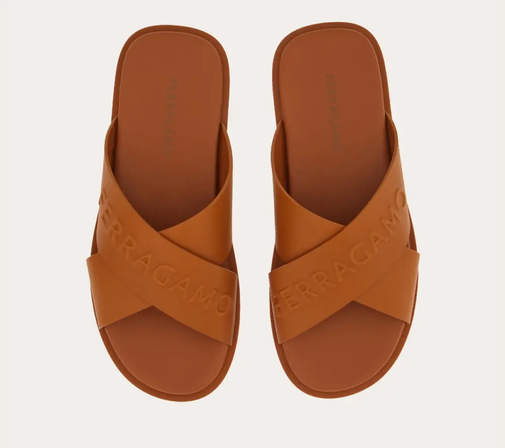 Dép Salvatore Ferragamo Sandal ‘Cognac’ 028618-774326 - Ảnh 5