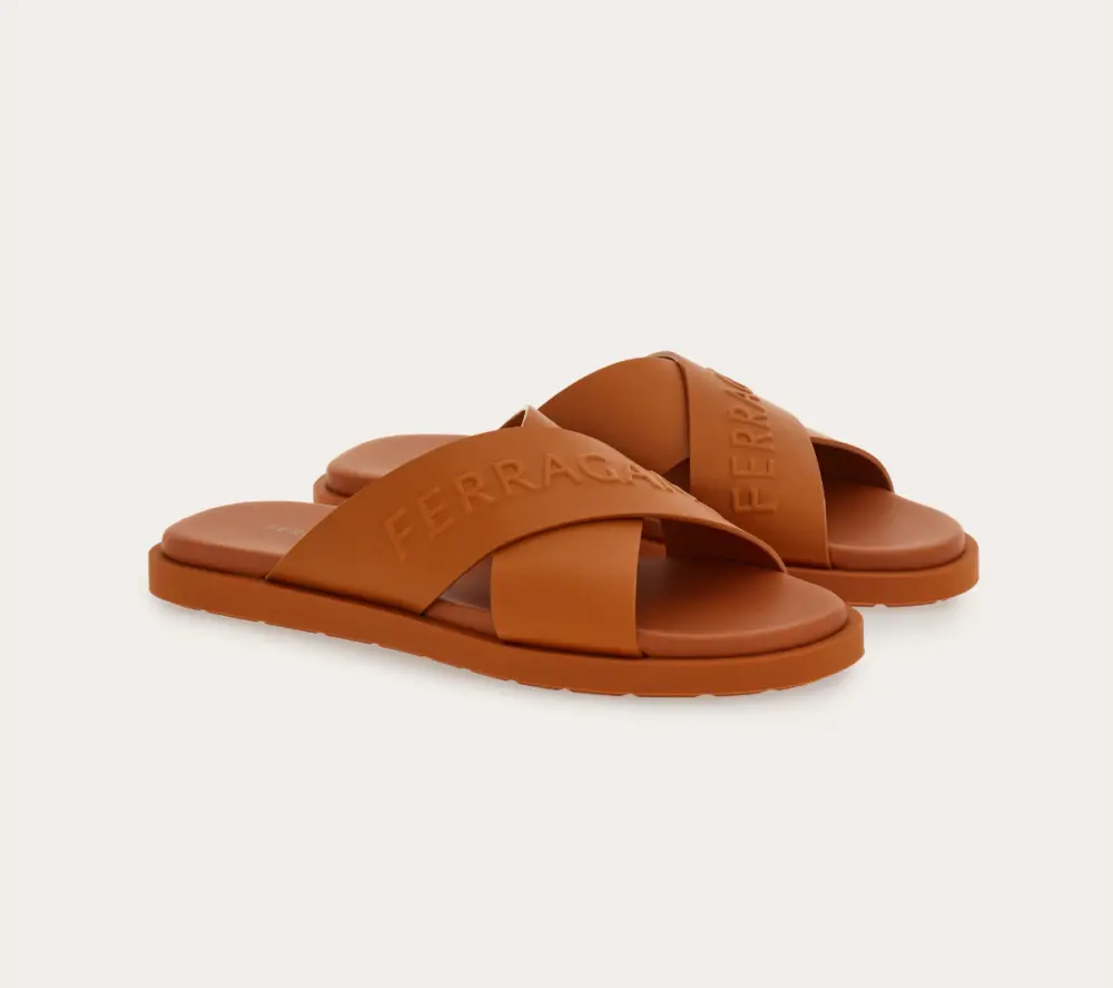 Dép Salvatore Ferragamo Sandal ‘Cognac’ 028618-774326 - Ảnh 3