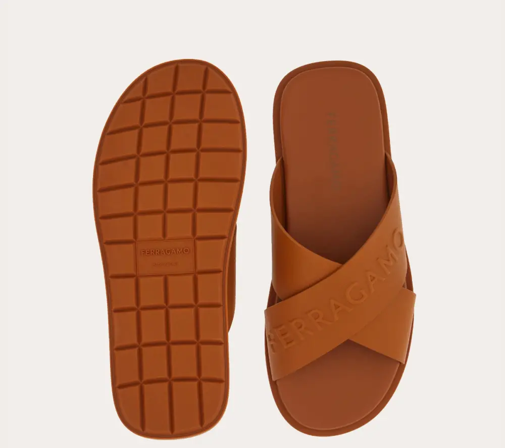 Alternative view of Dép Salvatore Ferragamo Sandal ‘Cognac’ 028618-774326