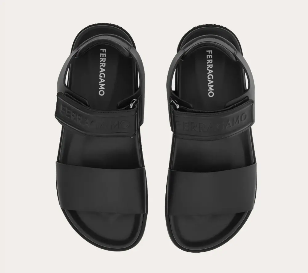 Dép Salvatore Ferragamo Sandal ‘Black’ 027195-772590 - Ảnh 5