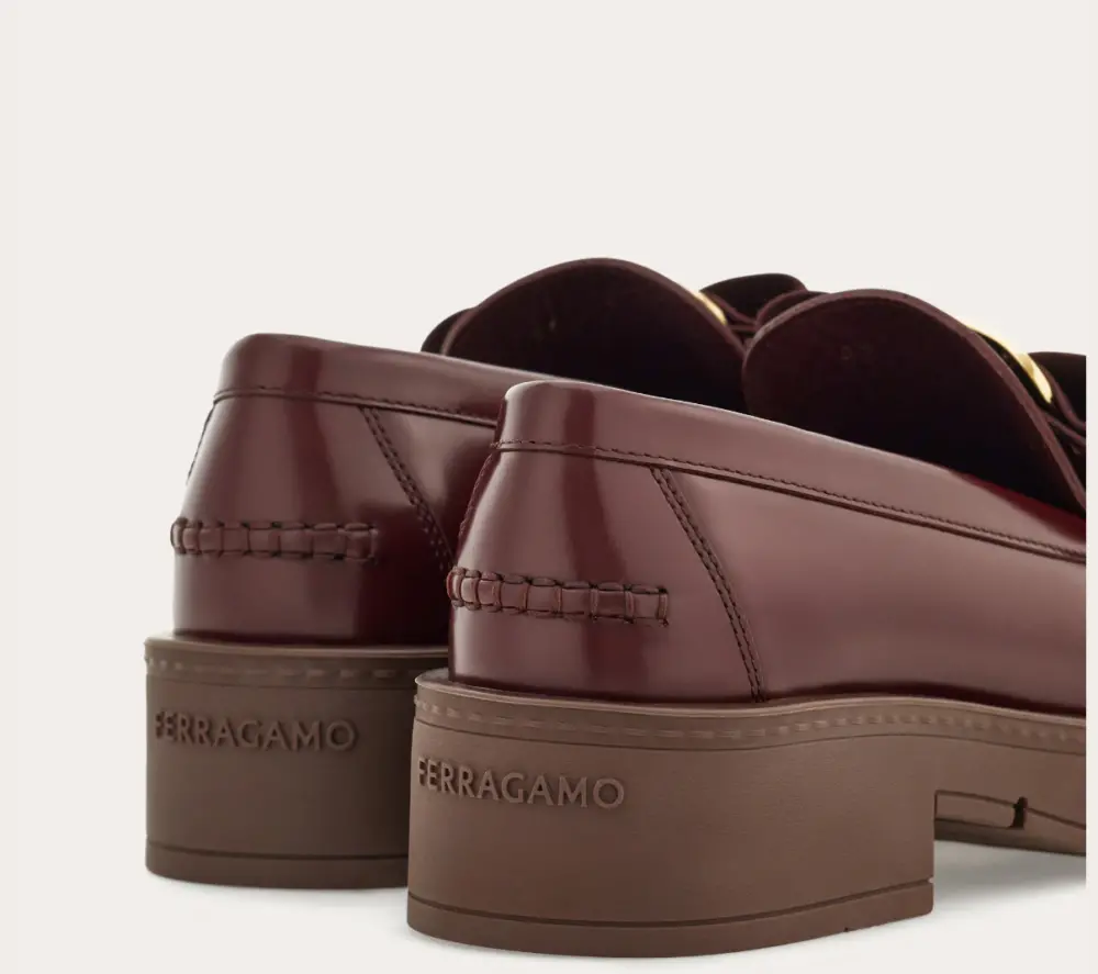 Giày Salvatore Ferragamo Chunky Vara Bow Loafer ‘Oxblood’ 01J060-777355 - Ảnh 4
