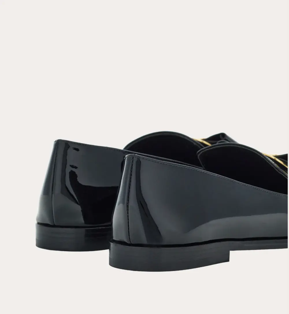Giày Salvatore Ferragamo New Vara Plate Loafer ‘Black’ 01H522-768944 - Ảnh 4