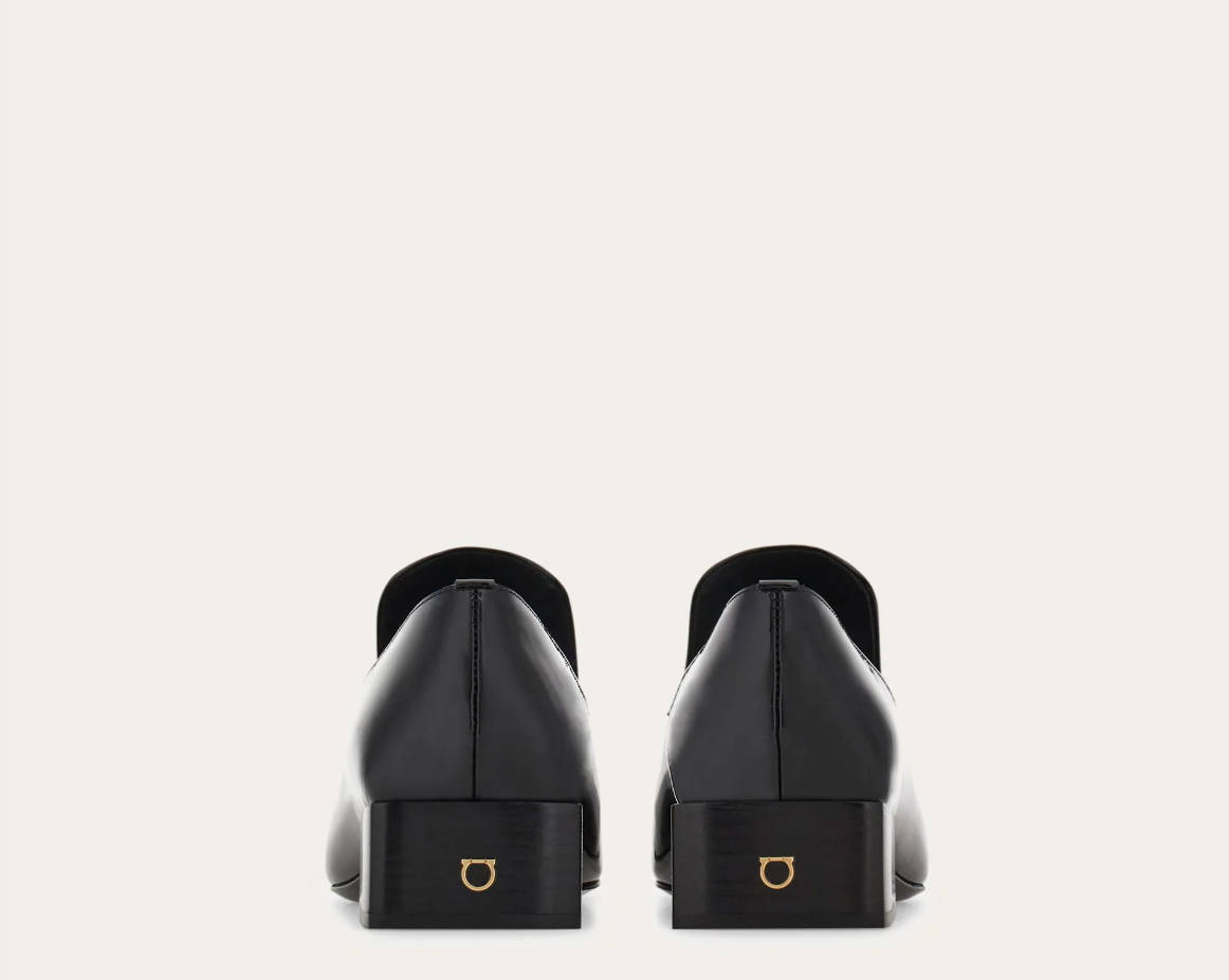 Giày Salvatore Ferragamo Square Tip Loafer ‘Black’ 01J181-777125 - Ảnh 3