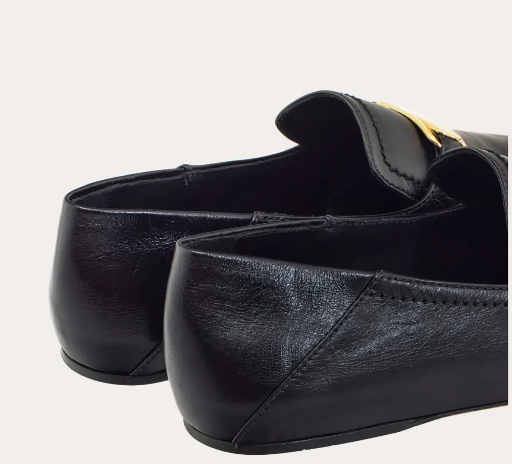 Giày Salvatore Ferragamo New Vara Buckle Loafer ‘Black’ 01H932-773088 - Ảnh 4
