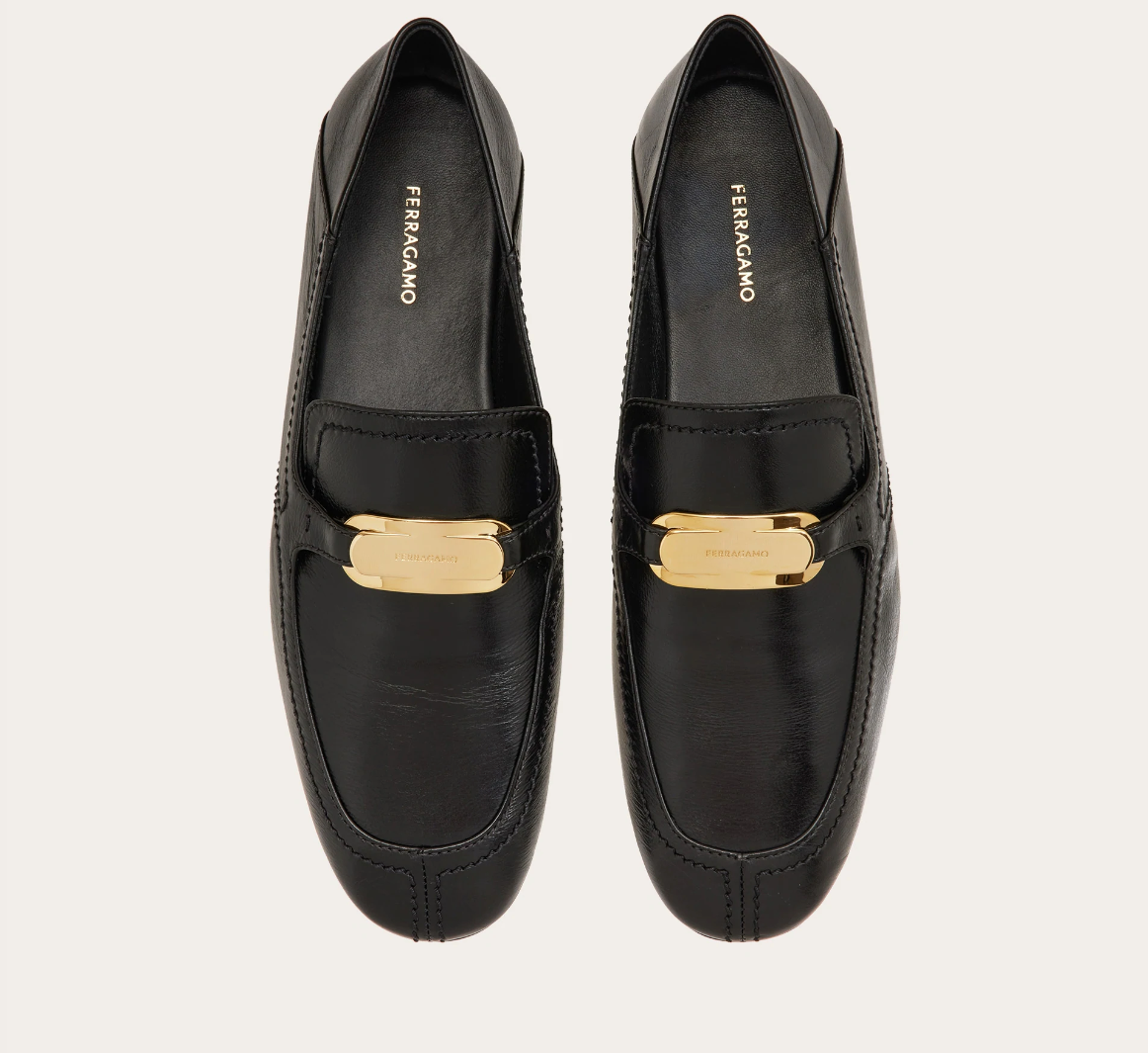Giày Salvatore Ferragamo New Vara Buckle Loafer ‘Black’ 01H932-773088 - Ảnh 5