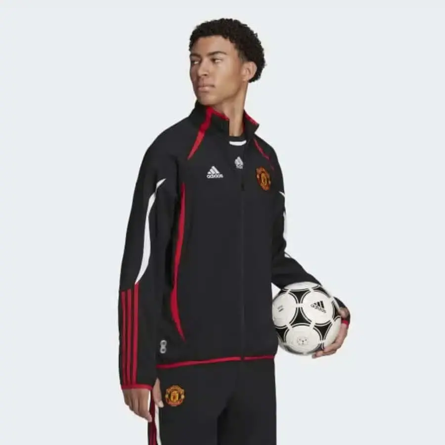 Alternative view of Áo Adidas Teamgeist Manchester United ‘Black Red’ H64069