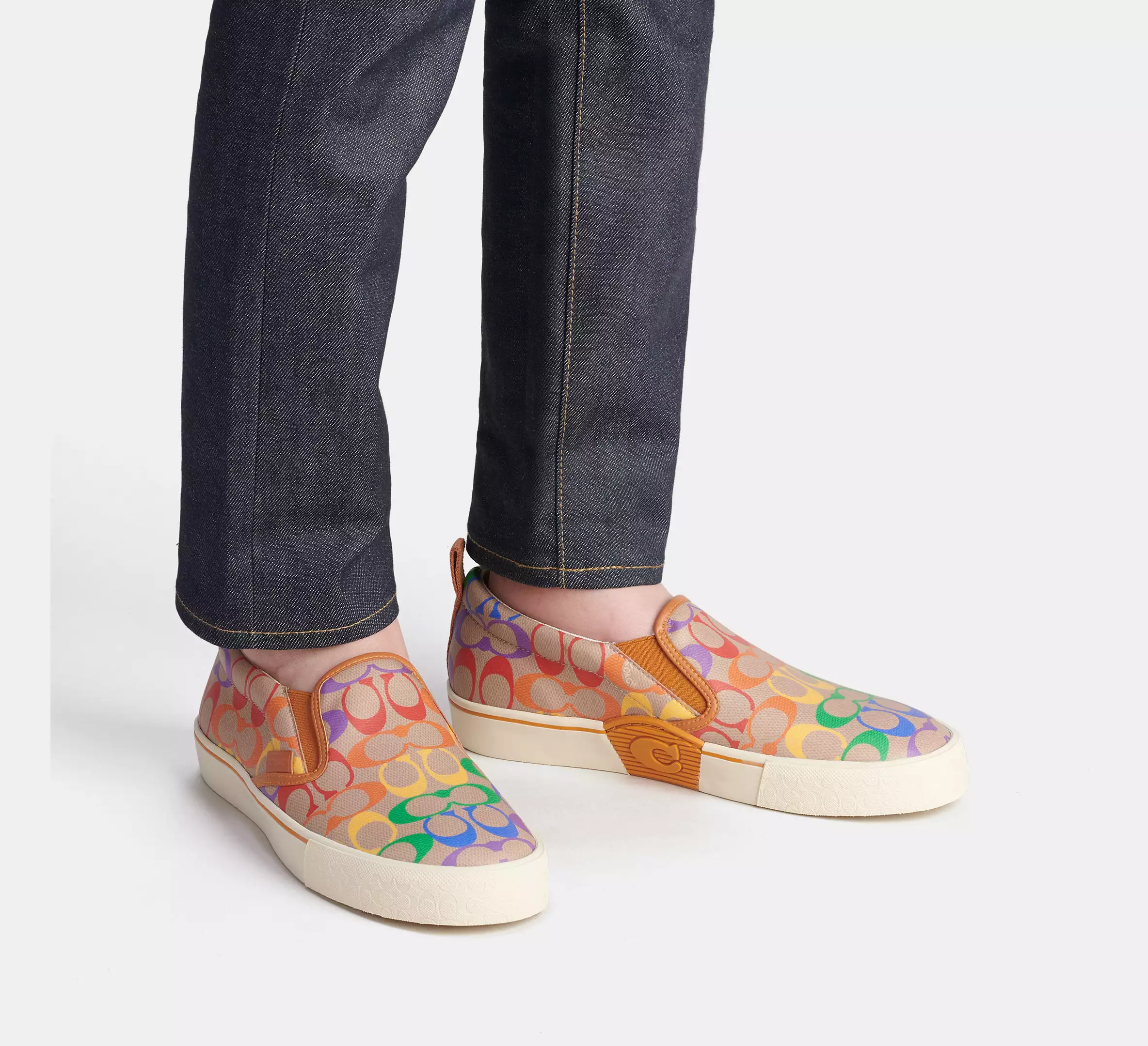 Giày Coach Skate Slip On Signature ‘Rainbow’ CA284-RAINBOW - Ảnh 5