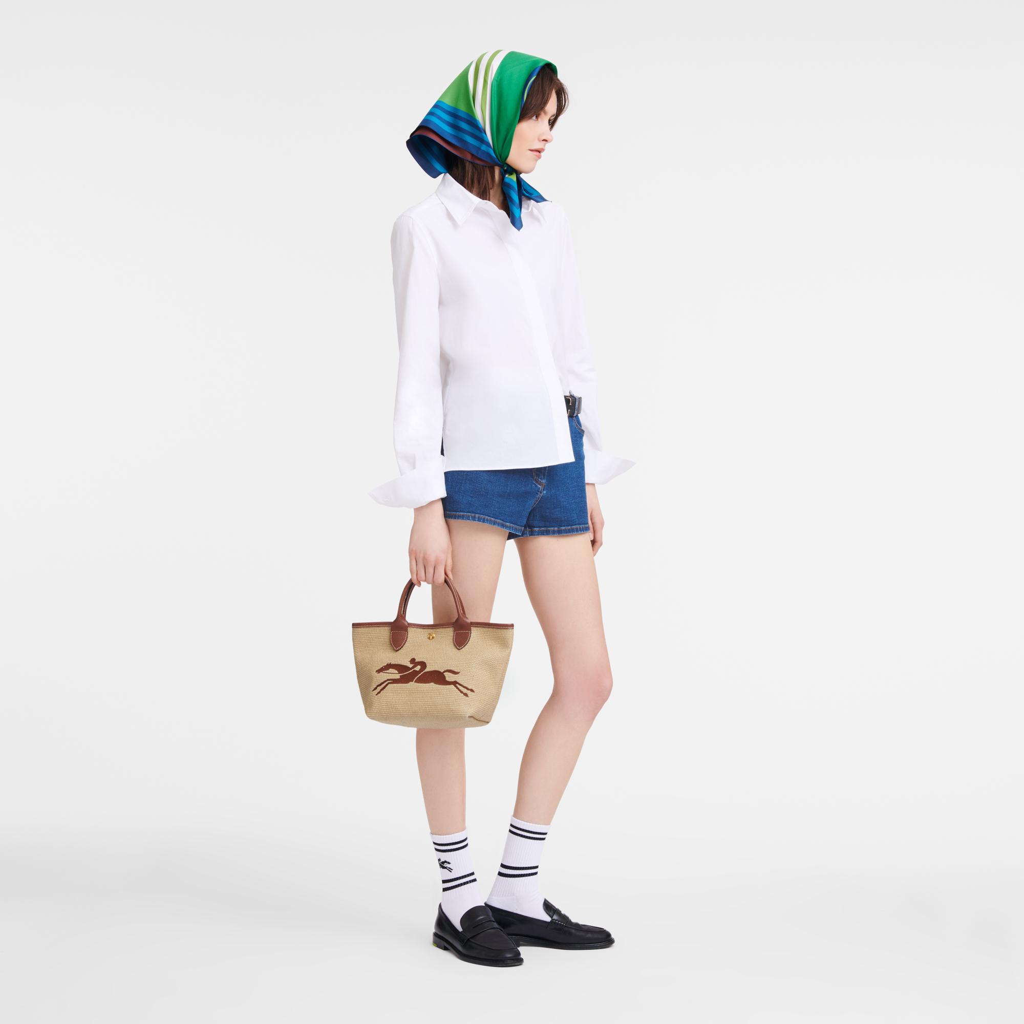 Alternative view of Túi Longchamp Le Panier Pliage S Basket Bag 'Brown' 10144HZB035