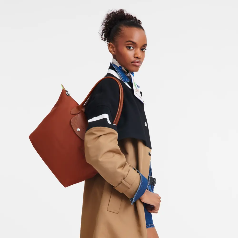 Alternative view of Túi Longchamp Le Pliage Green M Tote Bag 'Chestnut' L2605919404